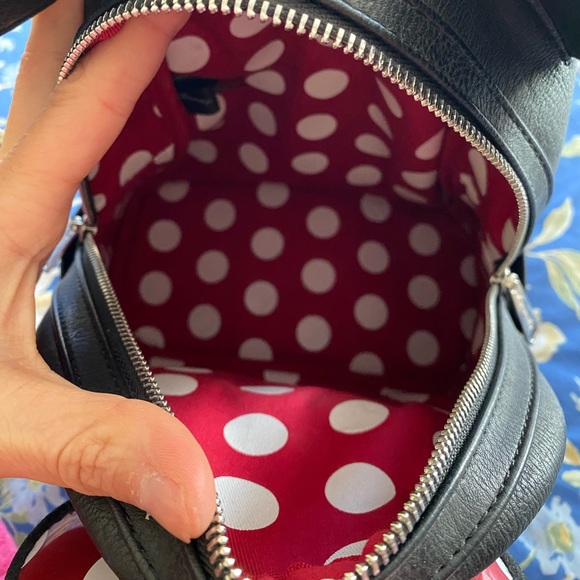 LOUNGEFLY DISNEY MINNIE MOUSE STUDDED BACKPACK - Picture 15 of 15